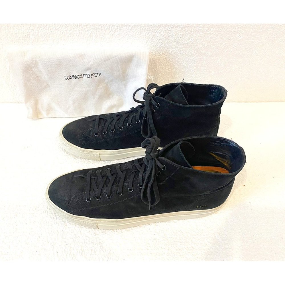 Common Projects Dark Blue High-Top Sneakers